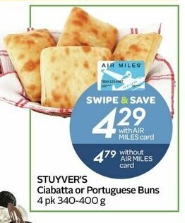 Sobeys Ciabatta or Portuguese Buns offer