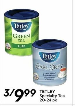 Sobeys Tetley Specialty Tea offer