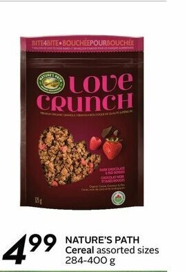 Sobeys Nature's Path Cereal offer
