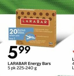 Sobeys Larabar Energy Bars offer