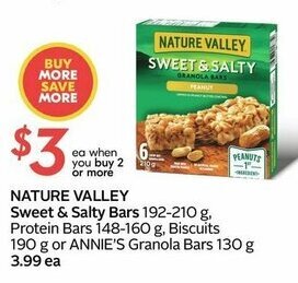 Sobeys Nature Valley Sweet & Salty Bars offer