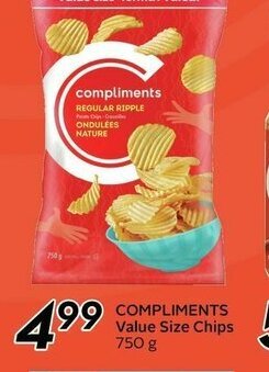 Sobeys Compliments Value Size Chips offer