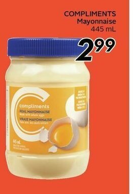 Sobeys Compliments Mayonnaise offer