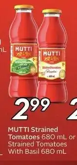 Sobeys Mutti Strained Tomatoes offer