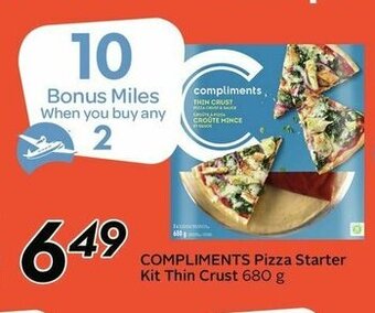 Sobeys Compliments Pizza Starter Kit Thin Crust offer