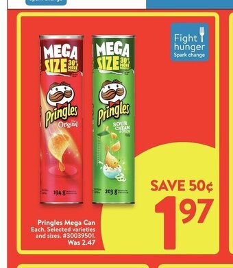 Walmart Pringles Mega Can offer