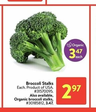 Walmart Broccoli Stalks offer