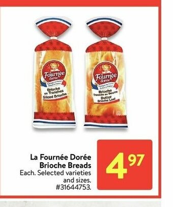 Walmart La Fournee Doree Brioche Breads offer