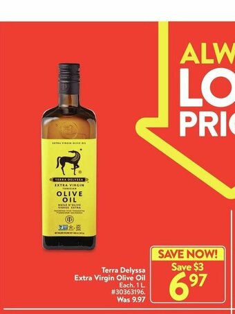 Walmart Terra Delyssa Extra Virgin Olive Oil offer