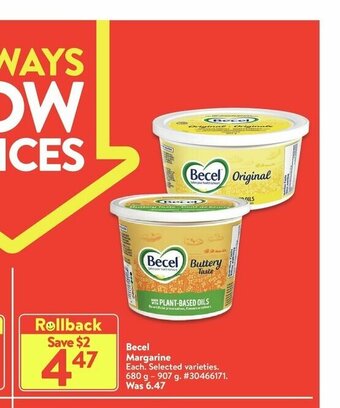Walmart Becel Margarine offer