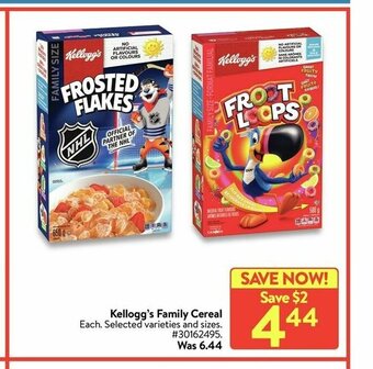 Walmart Kellogg's Family Cereal offer