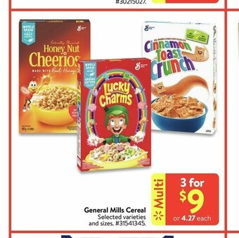 Walmart General Mills Cereal offer