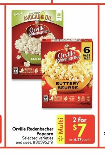 Walmart Orville Redenbacher Popcorn offer
