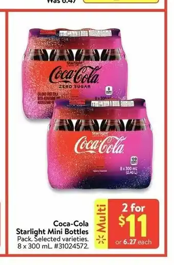Walmart Coca-Cola Starlight Mini Bottles offer