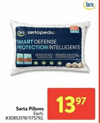 Walmart Serta Pillows offer