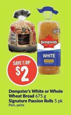 FreshCo Dempster's White or Whole Wheat Bread offer
