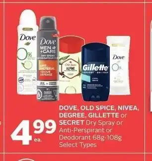 Rexall Dove Old Spice Nivea Degree offer