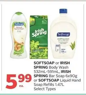 Rexall Softsoap Irish Spring offer