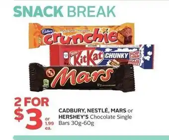 Rexall Cadbury Nestlé Mars Hershey's offer