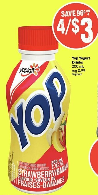 FreshCo Yop yogurt drinks offer