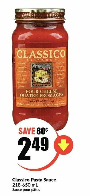 FreshCo Classico pasta sauce offer