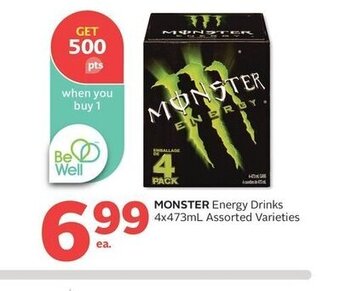 Rexall MONSTER Energy Drinks offer