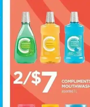 Lawtons Drugs Compliments Mouthwash offer