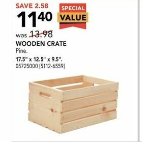 RONA Wooden Crate offer