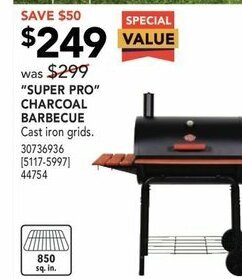 RONA Super Pro Charcoal Barbecue offer