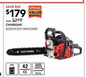 RONA Chainsaw offer