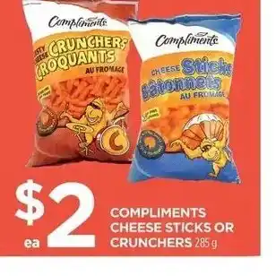 Compliments Cheese Stick Or Crunchers