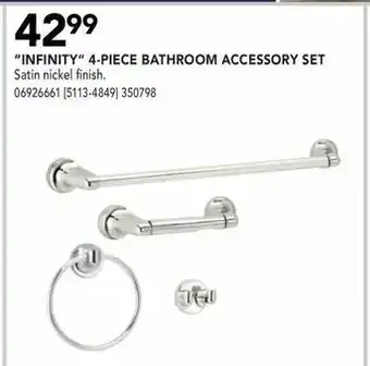 RONA Infinity 4-Piece Bathroom Accessory Set offer