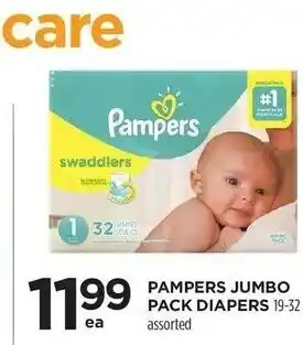 Lawtons Drugs Pampers Jumbo Pack Diapers offer
