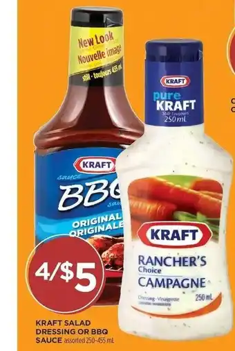 Kraft Salad Dressing Or BBQ Sauce