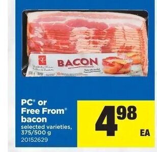 Real Canadian Superstore PC Or Free From Bacon offer