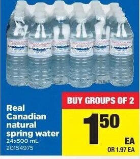 Real Canadian Superstore Real Canadian Natural Spring Water offer