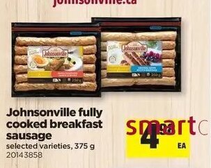 Real Canadian Superstore Johnsonville Fully Cooked Breakfast Sausage offer