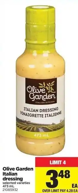 Real Canadian Superstore Olive Garden Italian Dressing offer