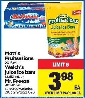 Real Canadian Superstore Mott's Fruitsations offer