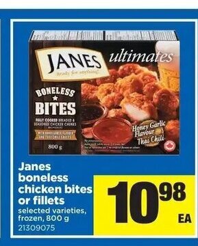 Real Canadian Superstore Janes Boneless Chicken Bites Or Fillets offer
