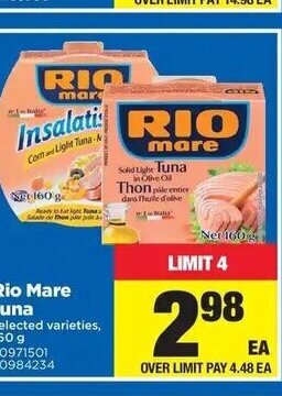 Real Canadian Superstore Rio Mare Tuna offer