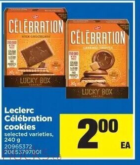 Real Canadian Superstore Leclerc Célébration cookies offer
