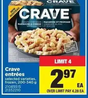Real Canadian Superstore Crave entrees offer