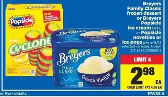 Real Canadian Superstore Breyers family classic offer