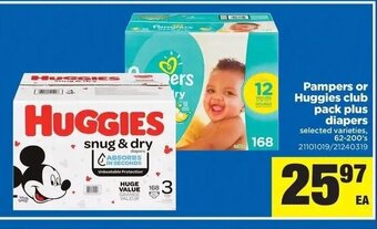 Real Canadian Superstore Pampers or huggies club pack plus diapers offer