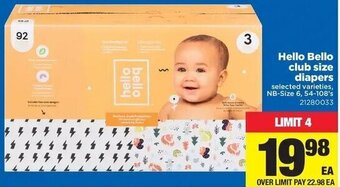 Real Canadian Superstore Hello bello club size diapers offer
