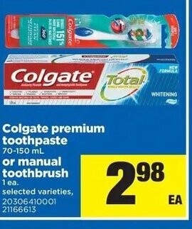 Real Canadian Superstore Colgate premium toothpaste offer