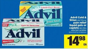 Real Canadian Superstore Advil cold & Sinus offer