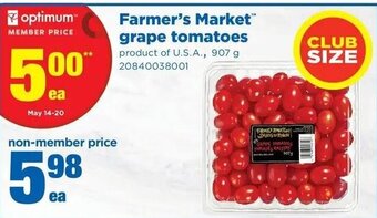 Real Canadian Superstore Farmer's market grape tomatoes offer