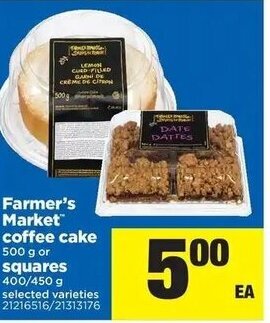 Real Canadian Superstore Farmer's market coffee cake offer
